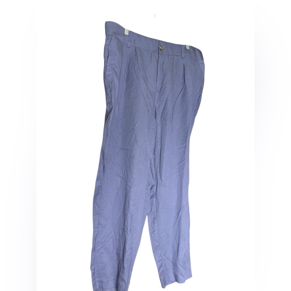Torrid Slim Taper Stretch Linen Blend Mid-Rise Pant size 20 NWT - Picture 2 of 5